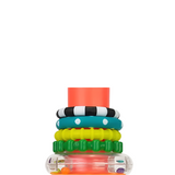 Sassy Stacks of Circles – 9-Piece STEM Stacking Toy for Babies 6+ Months, Multicolor