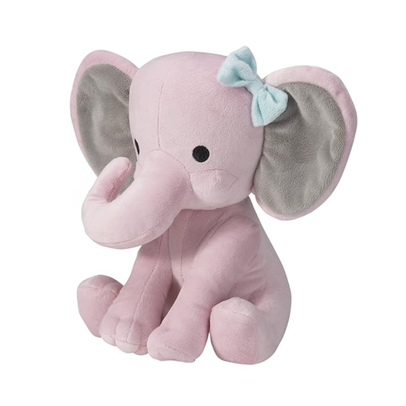 Hazel the Pink Elephant Plush Toy – Soft and Cuddly, 1 Count