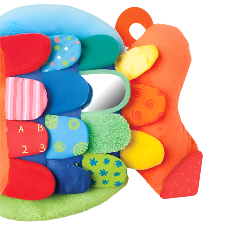 Flip Fish Sensory Toy – Soft Tummy Time Tag Toy for Babies, Early Development